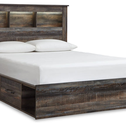 Drystan - Panel Bookcase Bed