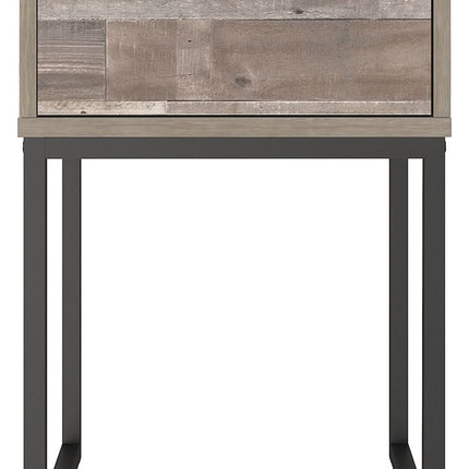 Neilsville - One Drawer Night Stand - Vinyl-Wrapped - Whitewash