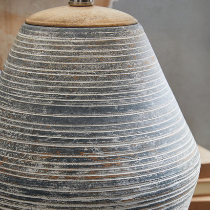 Lawrock - Terracotta Table Lamp - Antique Blue