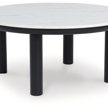 Xandrum - Occasional Table Set (Set of 3) - Black / White