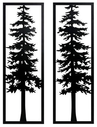 Bondwell - Indoor/Outdoor Wall Decor Set (Set of 2) - Black