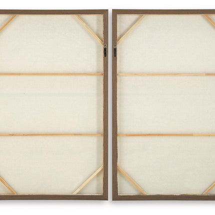 Stormish - Wall Art Set (Set of 2) - Beige / Brown