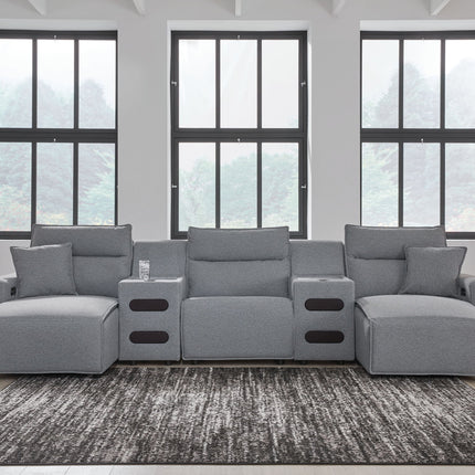 Modmax II - Reclining Sectional - Salt And Pepper