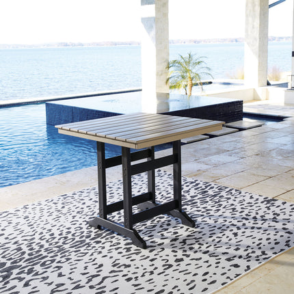 Fairen Trail - 5 Pc. - Counter Dining Set - Black / Driftwood