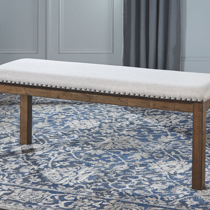Moriville - Upholstered Bench - Beige
