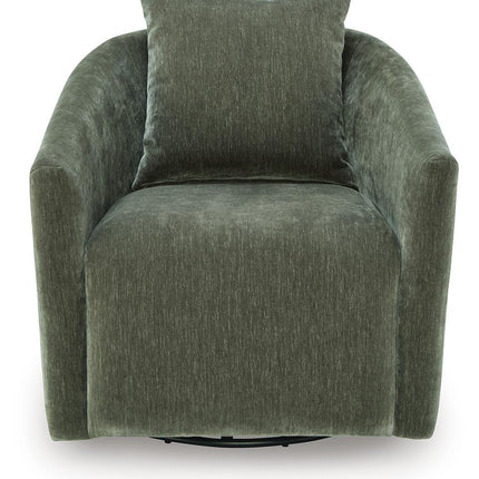 Leastow - Swivel Accent Chair - Loden