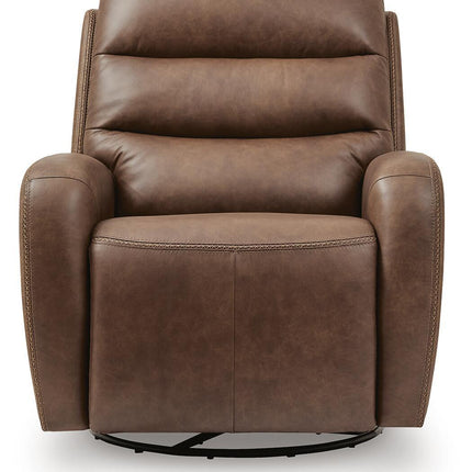 Motion-Max - Swivel Glider Power Recliner - Saddle