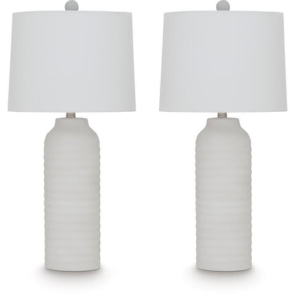 Vauville - Poly Table Lamp (Set of 2) - White