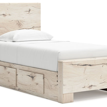 Lawroy - Panel Bed With Storage