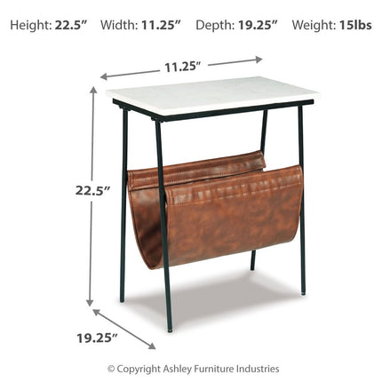 Etanbury - Accent Table - Brown / Black / White