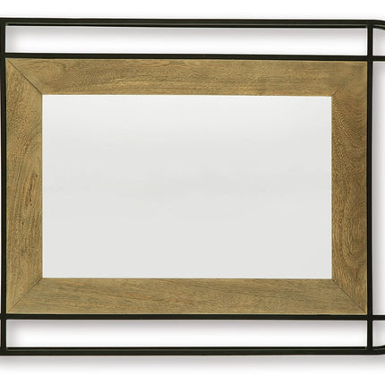 Beelman - Accent Mirror - Black / Brown