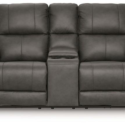 Bleckley - Power Reclining Loveseat With Console / Adjustable Headrest
