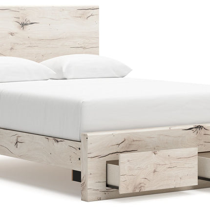 Lawroy - Panel Bed With Storage
