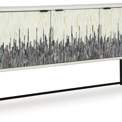 Freyton - Accent Cabinet - White / Gray