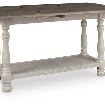 Havalance - Flip Top Sofa Table - Gray / White
