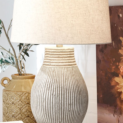 Layal - Paper Table Lamp  - Beige