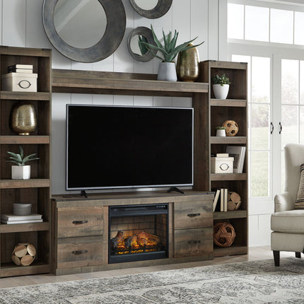 Trinell - 4-Piece Entertainment Center With 60" TV Stand
