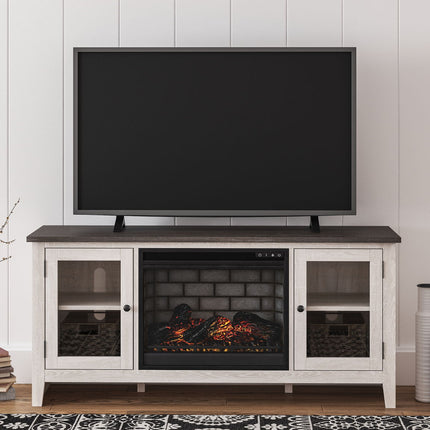 Dorrinson - TV Stand With Fireplace Insert