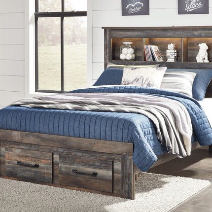Drystan - Panel Bookcase Bed