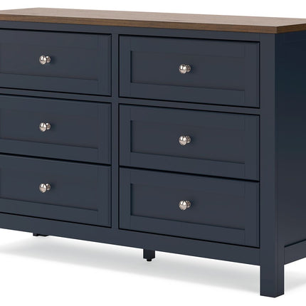 Landocken - Dresser - Brown / Blue