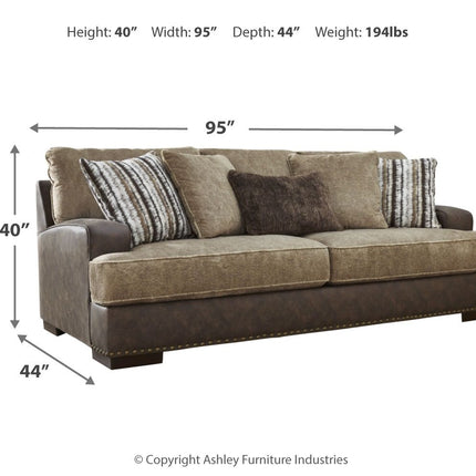 Alesbury - Sofa - Chocolate