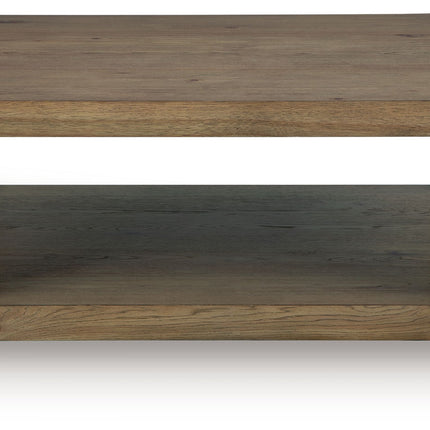 Flangren - Rectangular Cocktail Table - Light Brown
