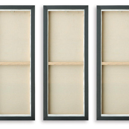 Larrondale - Wall Art Set (Set of 3) - Black / Gray / Brown