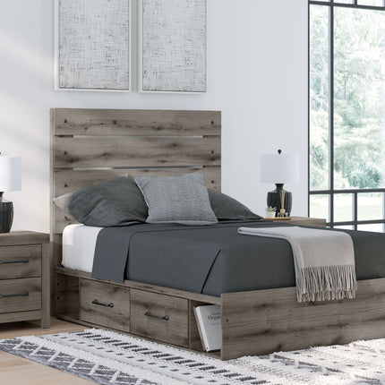 Graystorm - Panel Bed With Storage