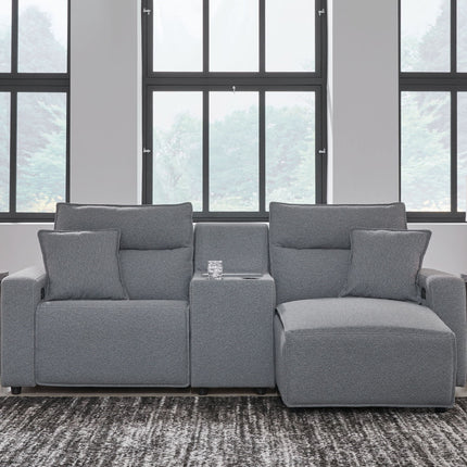 Modmax II - Reclining Sectional - Salt And Pepper