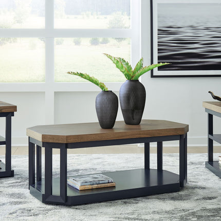 Landocken - Occasional Table Set (Set of 3) - Brown / Blue