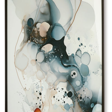 Foxenburg - Wall Art - Blue / Amber / White