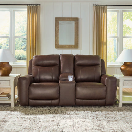 Gravier - Power Reclining Loveseat With Console / Adjustable Headrest - Cordova