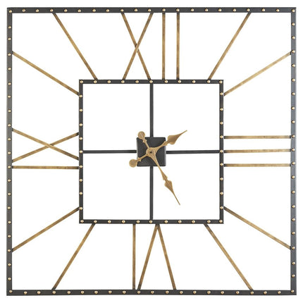 Thames - Wall Clock - Black / Gold Finish