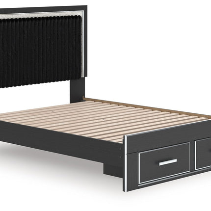 Zuraleus - Upholstered Panel Platform Storage Bed