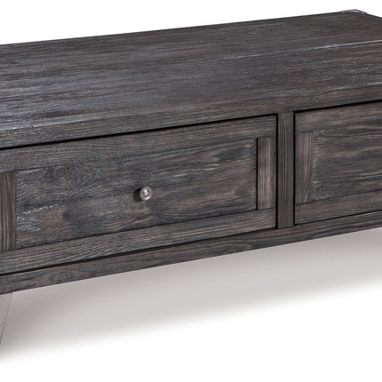 Todoe - Lift Top Cocktail Table - Dark Gray
