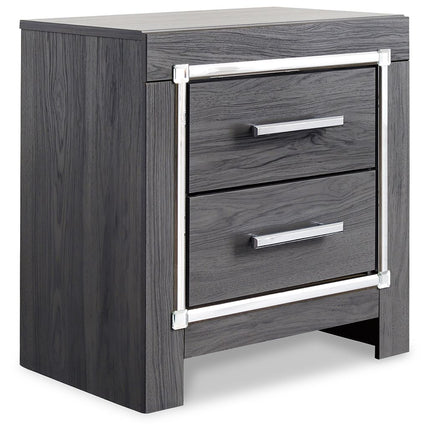 Lodanna - Two Drawer Night Stand - Gray
