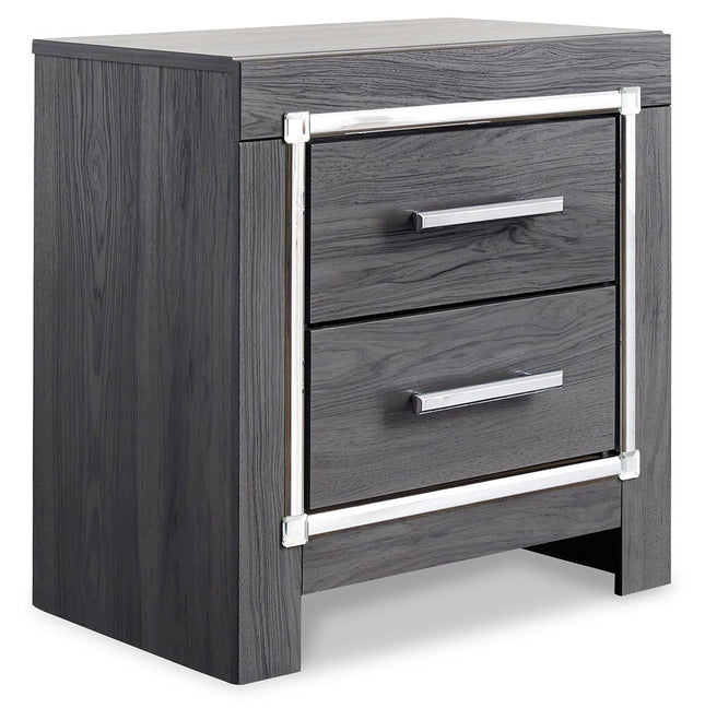 Lodanna - Two Drawer Night Stand - Gray