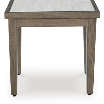 Rainier Ranch - Square End Table - Brown / Beige