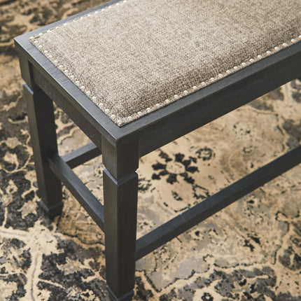 Tyler Creek - DBL Counter UPH Bench  - Antique Black