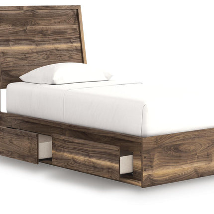 Chirason - Panel Bed With Storage