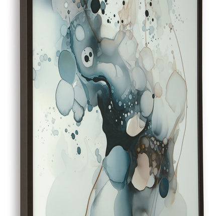 Foxenburg - Wall Art - Blue / Amber / White