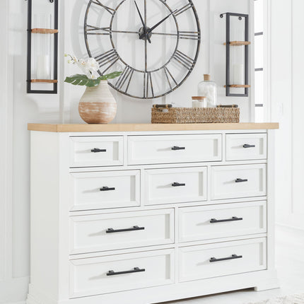Ashbryn - Dresser - White / Natural