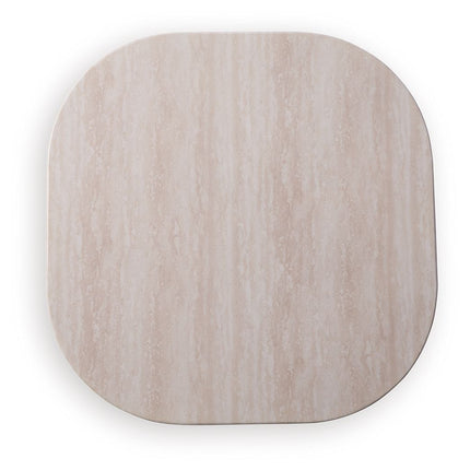 Dolan Creek - Square End Table - Beige / Brown