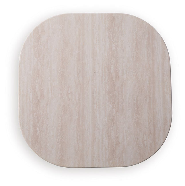 Dolan Creek - Square End Table - Beige / Brown