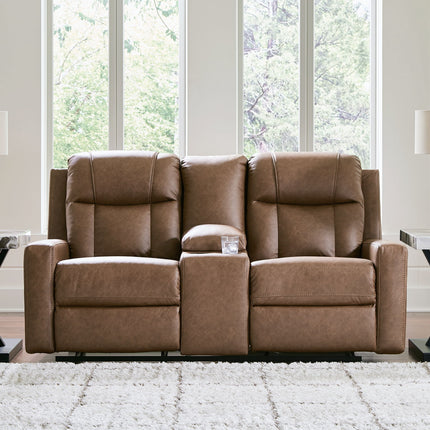 Mackmenville - Double Reclining Loveseat With Console