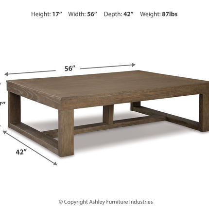 Cariton - Rectangular Cocktail Table - Gray