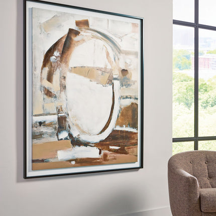 Bradlow - Wall Art - Brown / White / Black