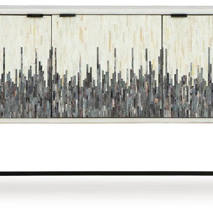 Freyton - Accent Cabinet - White / Gray