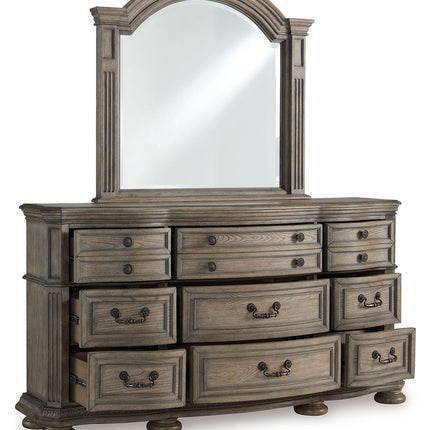 Ardenfield - Dresser And Mirror - Light Brown