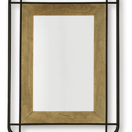 Beelman - Accent Mirror - Black / Brown